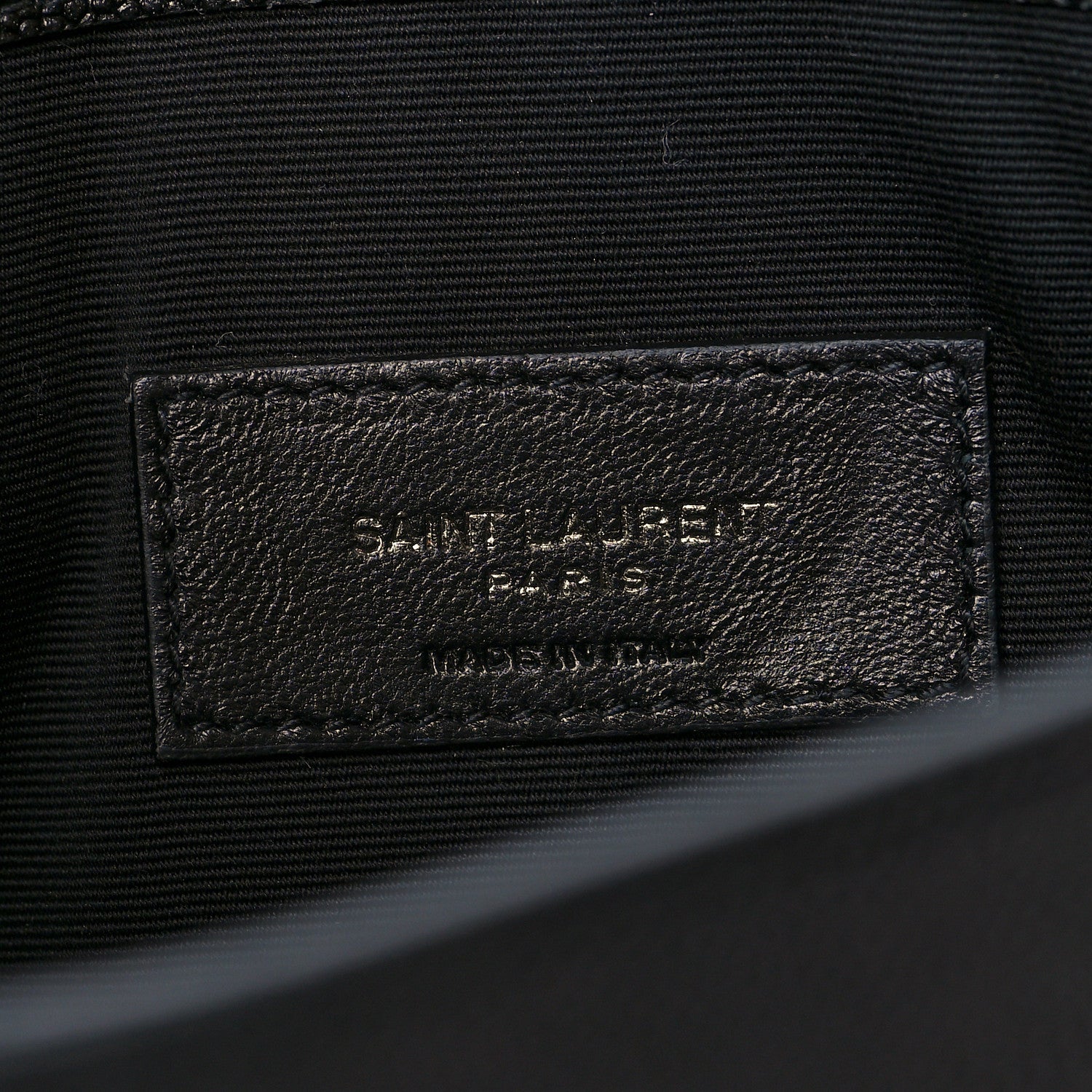 Saint Laurent Grain De Poudre Uptown Pouch Black 6 of 8