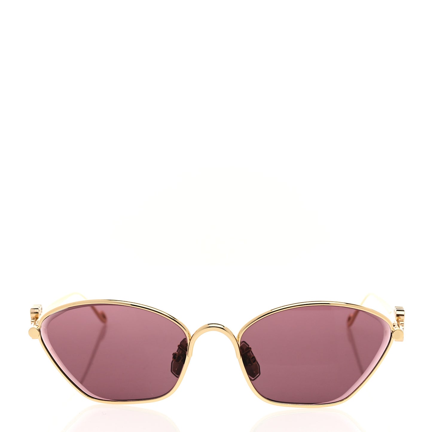 Metal Anagram Hexagonal Sunglasses LW40115U Smoke Moka Gold