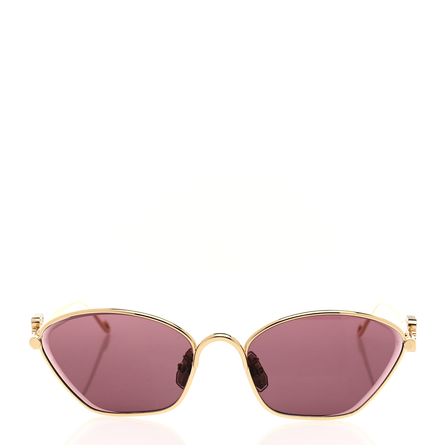 Loewe Metal Anagram Hexagonal Sunglasses LW40115U Smoke Moka Gold 2 of 6