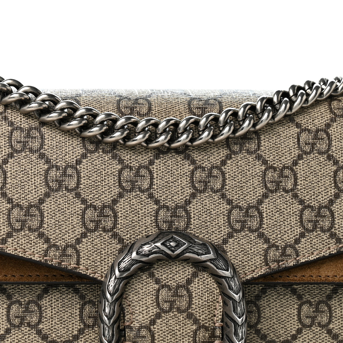 GG Supreme Monogram Small Dionysus Shoulder Bag Taupe