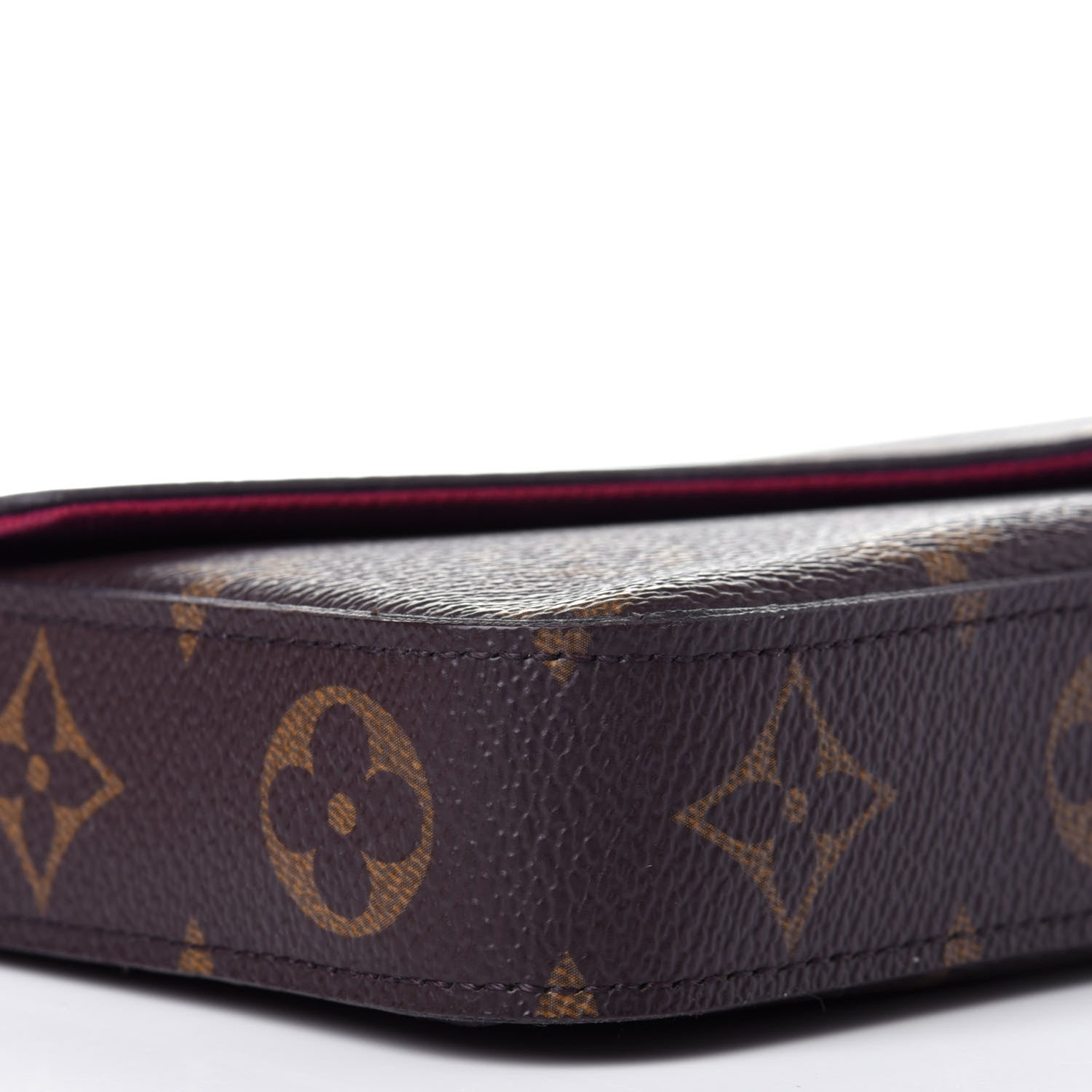 Louis Vuitton Monogram Pochette Felicie Chain Wallet Fuchsia 8 of 12