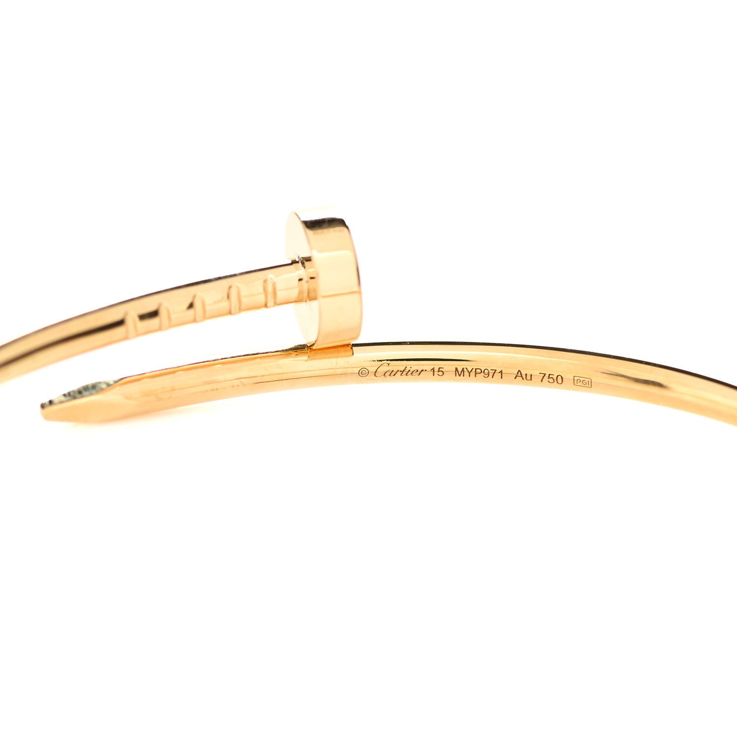 Cartier 18K Yellow Gold Small Juste Un Clou Bracelet 15 3 of 4