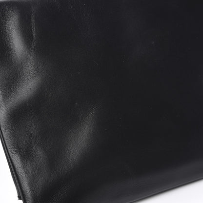Saint Laurent Smooth Calfskin Letters Fold-Over Clutch Black 10 of 11
