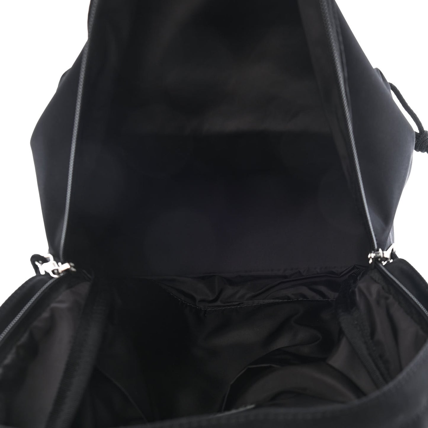 Sport Nylon Logo Embroidered S Wheel Backpack Black