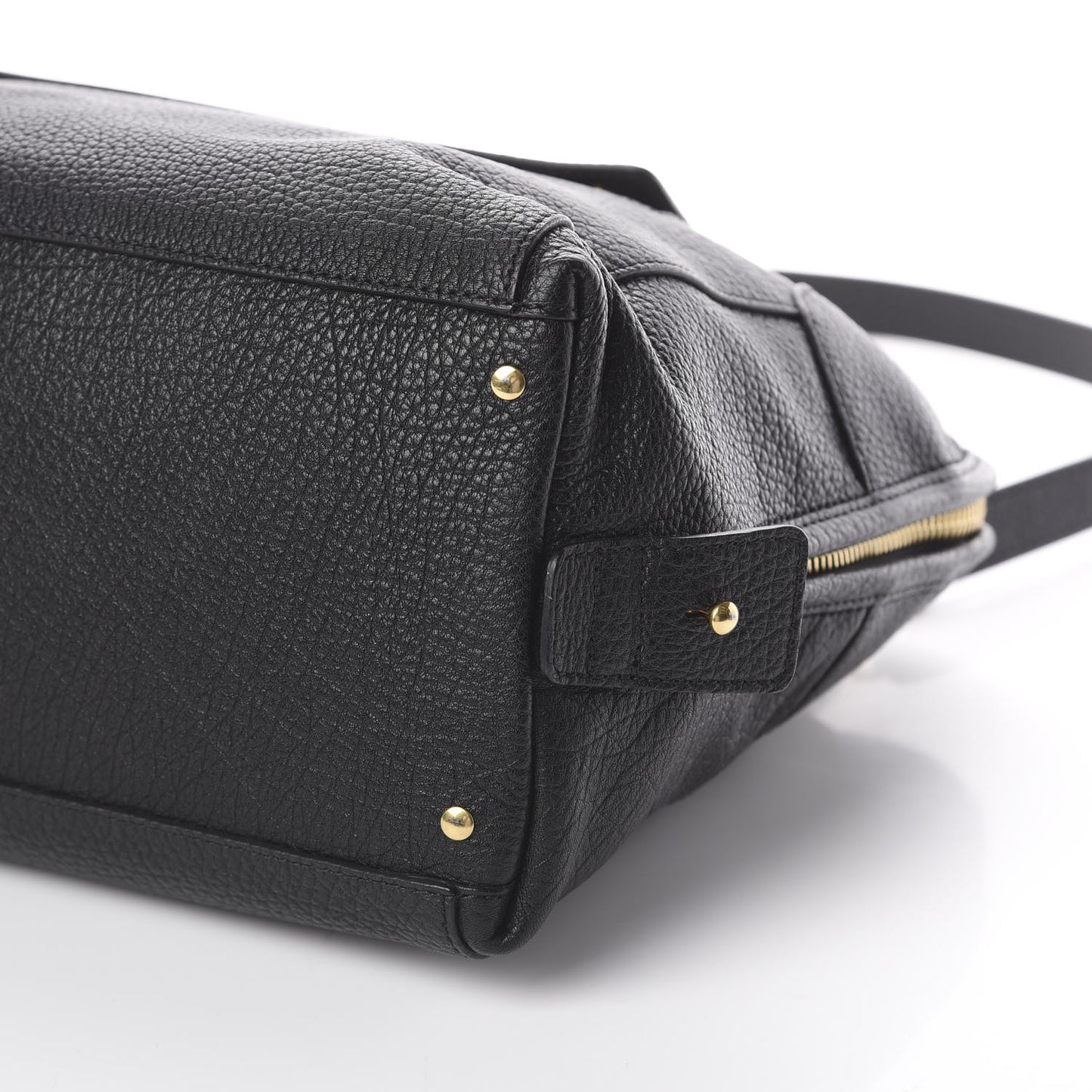 Grained Calfskin Brooke Satchel Black