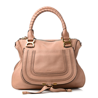 Chloe Calfskin Medium Marcie Satchel Peach Pink 1 of 9