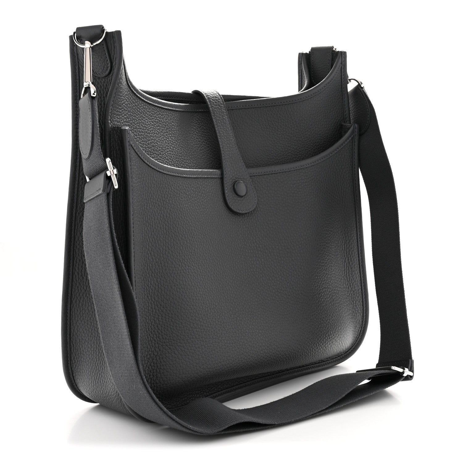 Hermes Taurillon Clemence Evelyne III GM Gris Misty 3 of 11