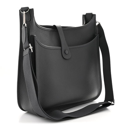 Hermes Taurillon Clemence Evelyne III GM Gris Misty 3 of 11