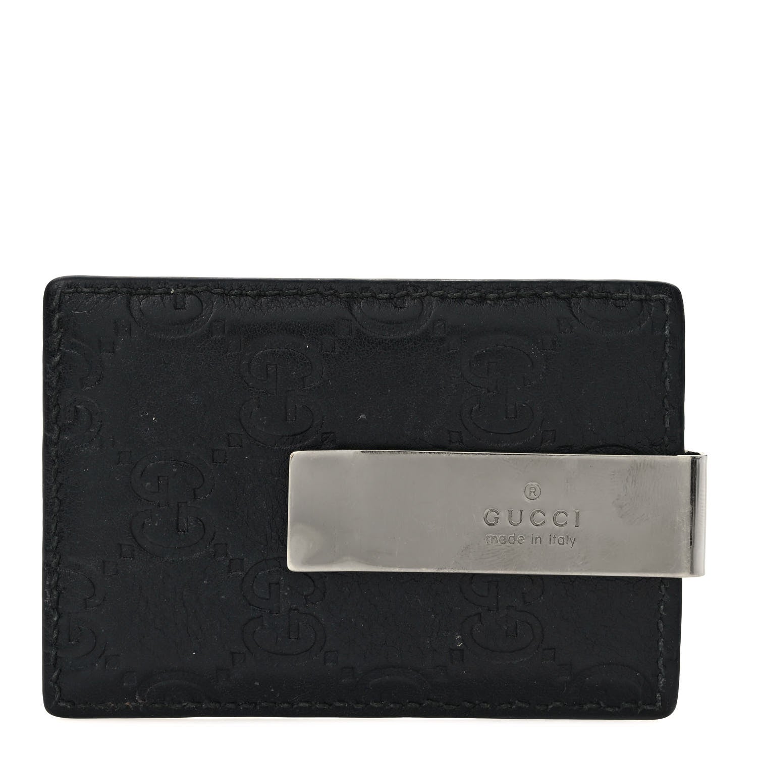Gucci Guccissima Money Clip Black 1 of 6