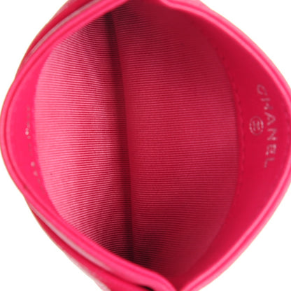 Chanel Lambskin Quilted Card Holder Fuchsia 5 of 8
