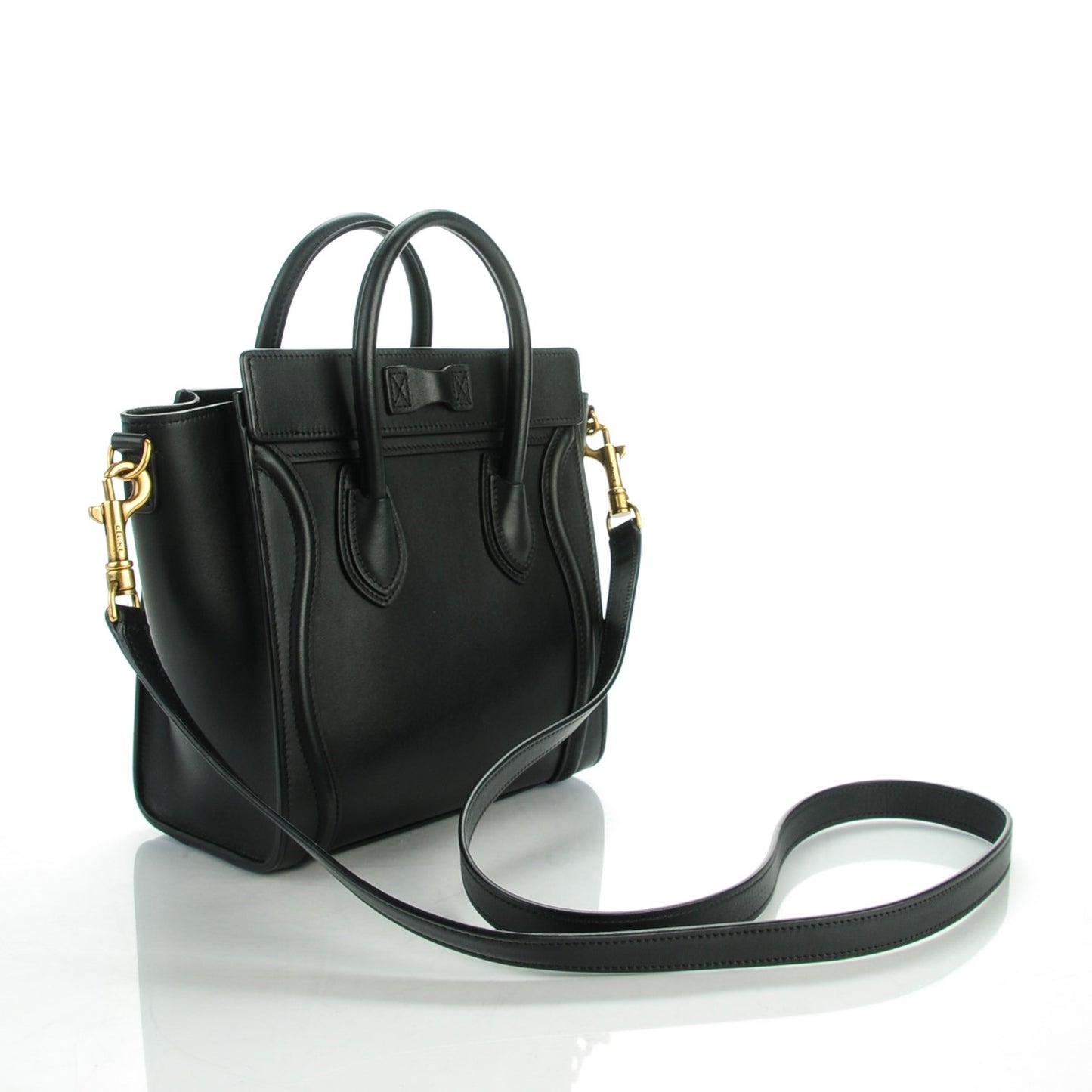 Smooth Calfskin Nano Luggage Black