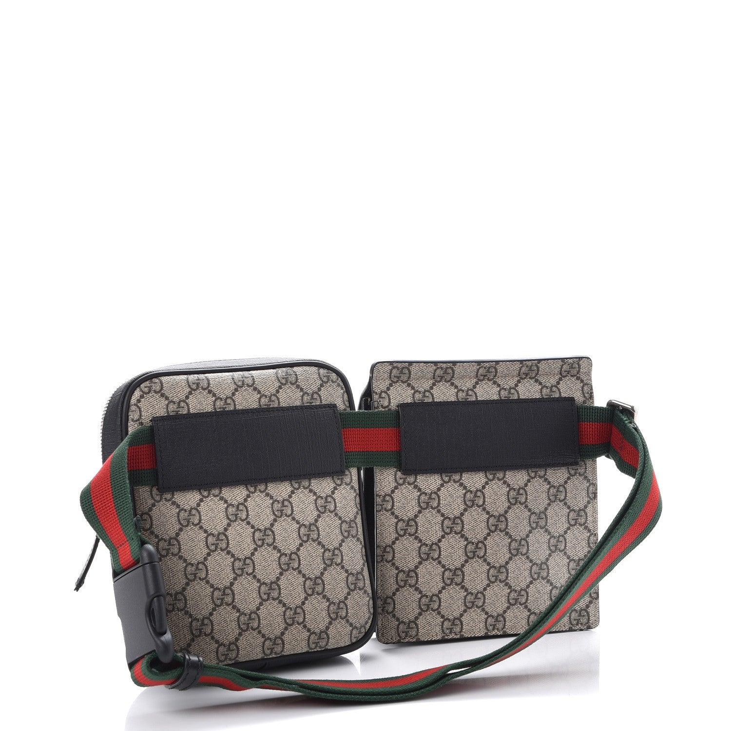 Gucci GG Supreme Monogram Web Belt Bag Black 3 of 8