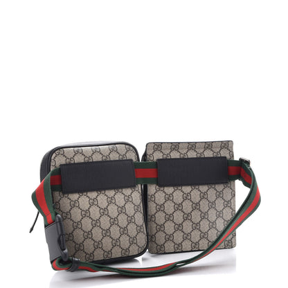 Gucci GG Supreme Monogram Web Belt Bag Black 3 of 8