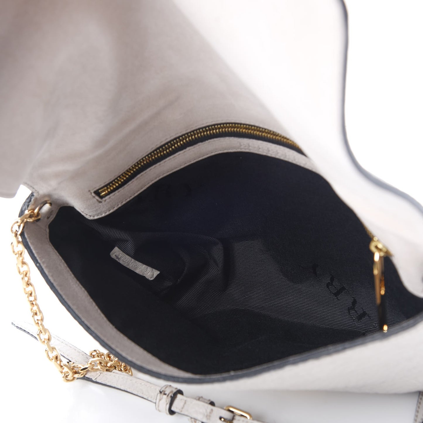 Signature Grain Medium Mildenhall Crossbody Bag Pale Grey