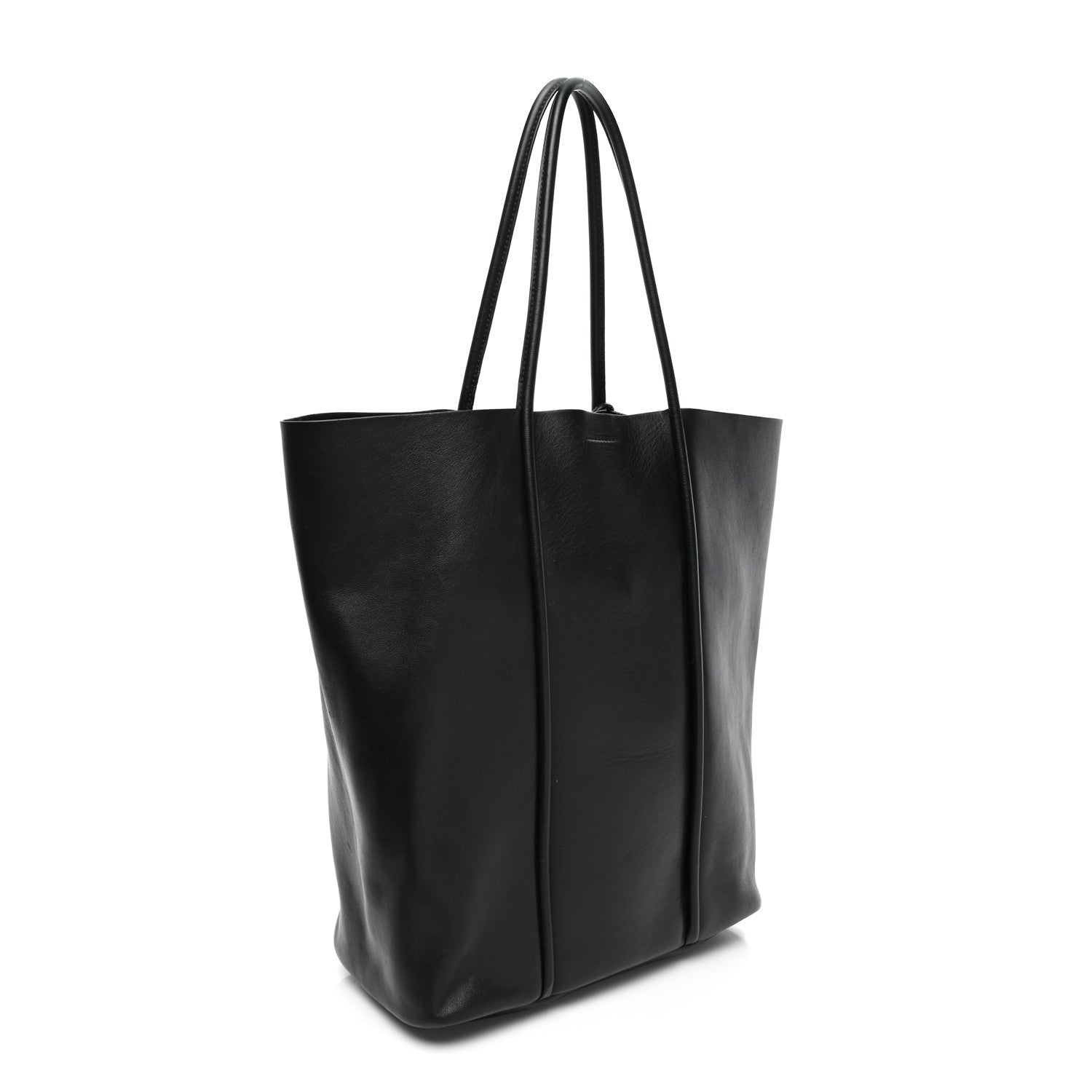 Tom Ford Smooth Calfskin Tubo Vertical Tote Black 4 of 13
