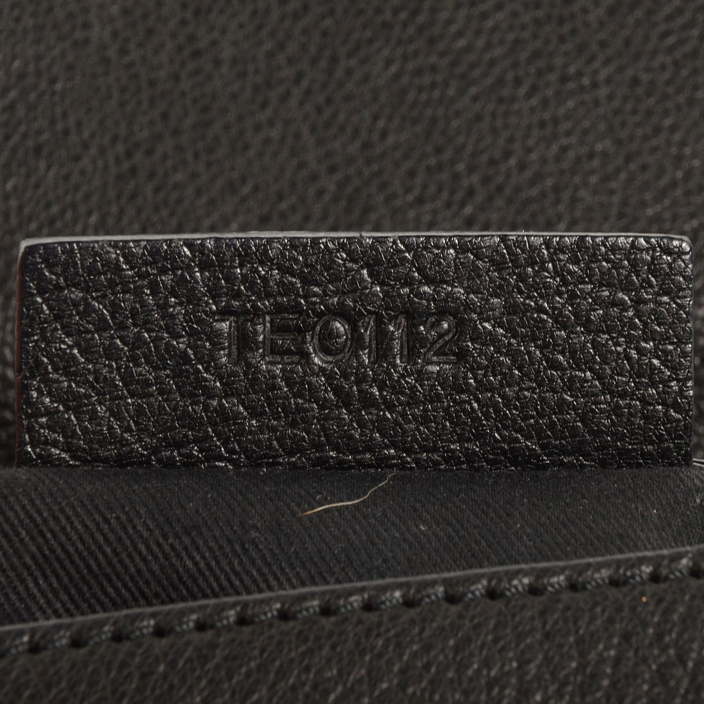 Grained Calfskin Obsedia Clutch Black