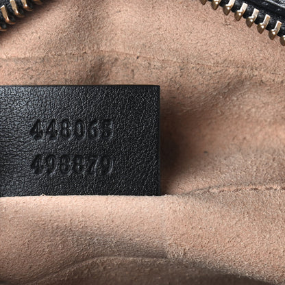 Gucci Calfskin Matelasse Mini GG Marmont Chain Shoulder Bag Black 10 of 11