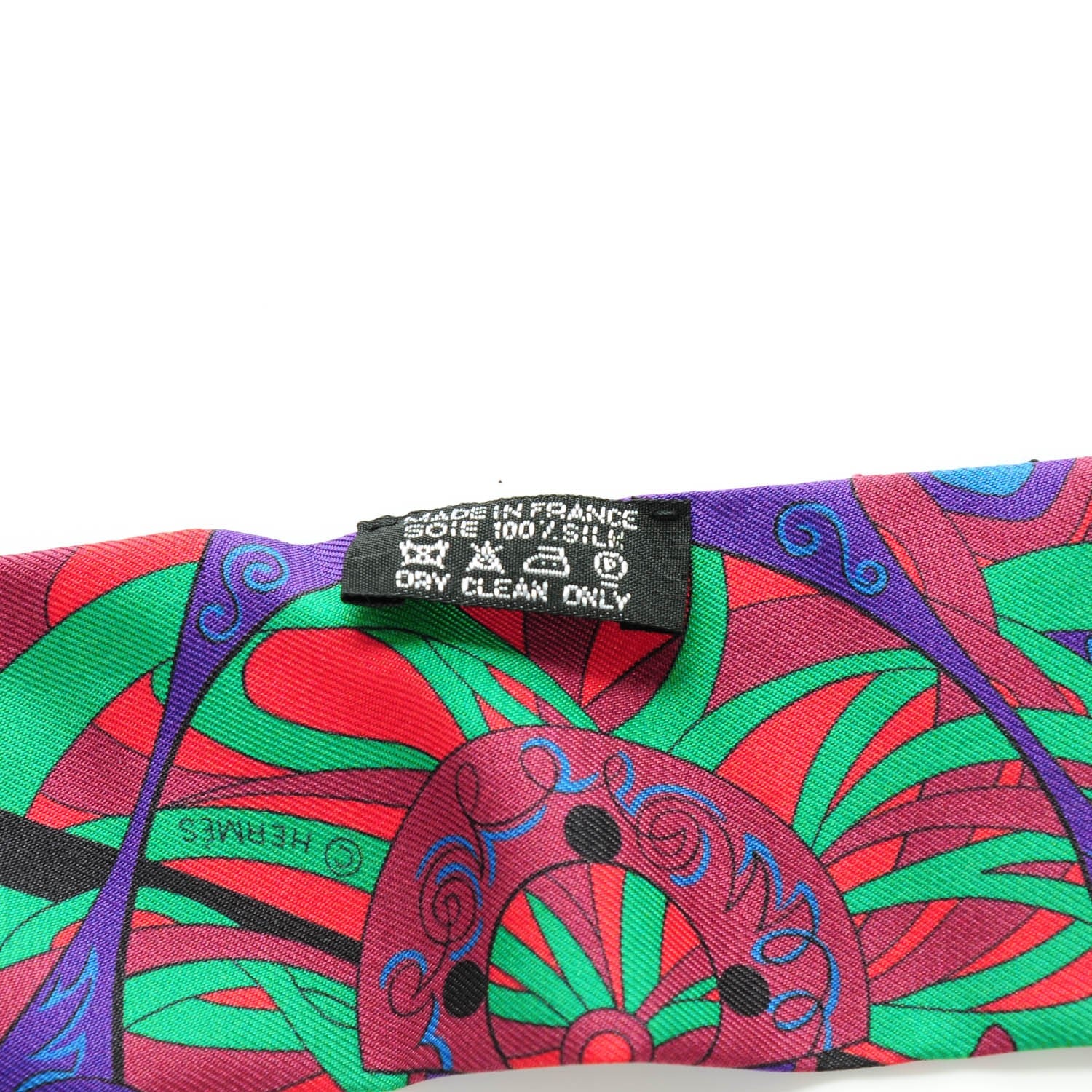 Hermes Silk L'Ivresse de l'Infini Twilly Rouge Violet Vert 3 of 5