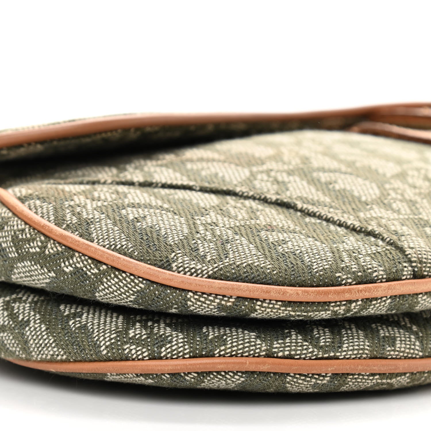 Christian Dior Monogram Saddle Bag Green 9 of 10