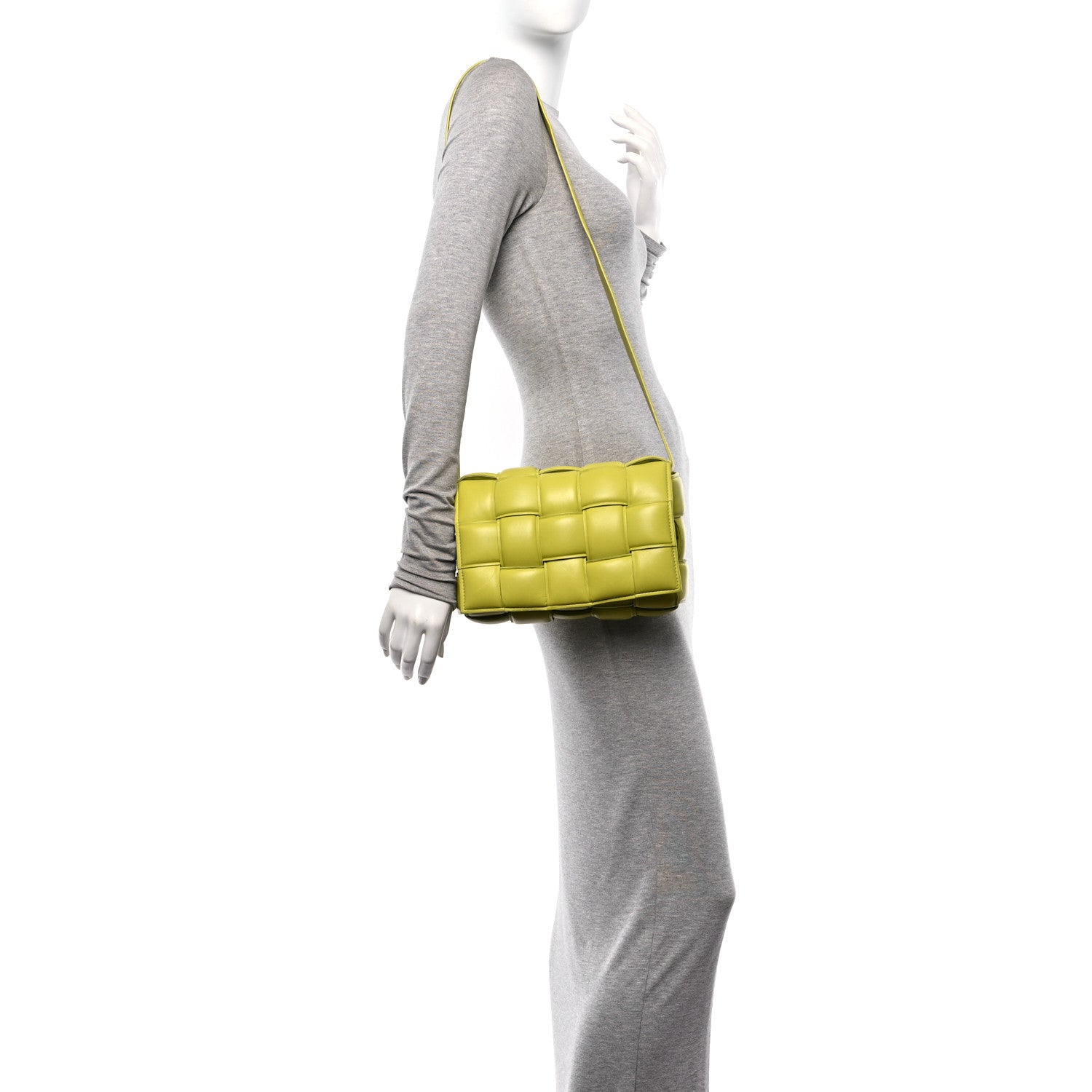 Bottega Veneta Nappa Maxi Intreccio Padded Cassette Crossbody Bag Kiwi 3 of 11