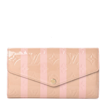 Louis Vuitton Vernis Rayures Sarah Wallet NM Dune 1 of 12