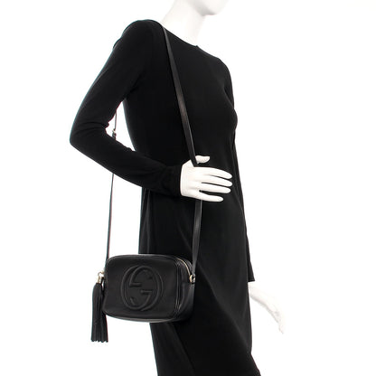 Gucci Pebbled Calfskin Small Soho Disco Bag Black 2 of 7