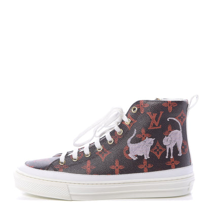 Louis Vuitton Catogram Stellar Sneaker Boots 37 Marron 1 of 8