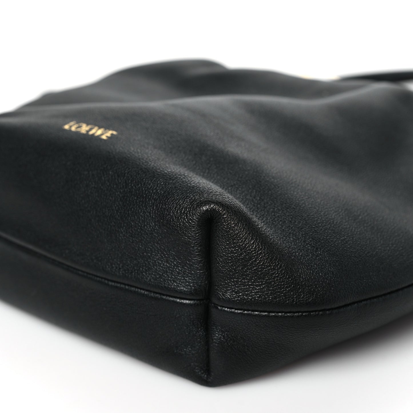 Nappa Calfskin Mini Flamenco Knot Clutch With Chain Black