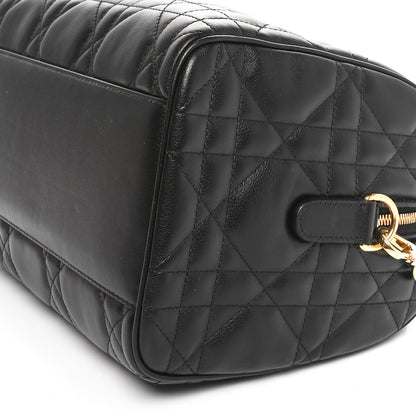 Christian Dior Calfskin Macrocannage Groove 25 Bag Black 10 of 10