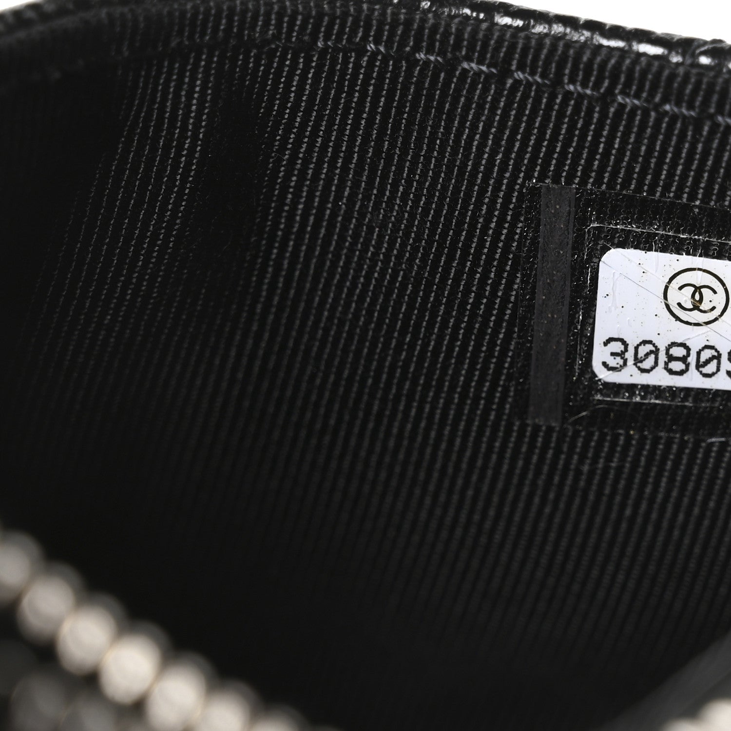 Chanel Caviar Quilted CC Zip Card Holder Black 7 of 8