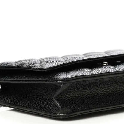 Chanel Caviar Quilted Wallet On Chain WOC Black 11 of 13