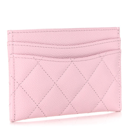Chanel Caviar Quilted Card Holder Light Pink 3 of 9