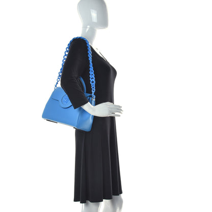 Versace Calfskin Medium La Medusa Bag DV Blue 2 of 14