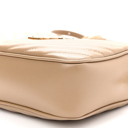 Saint Laurent Calfskin Matelasse Monogram Lou Camera Bag Dark Beige 8 of 8