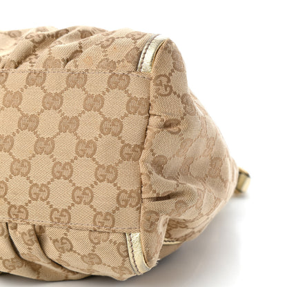 Gucci Monogram Large D Gold Hobo Gold 10 of 11