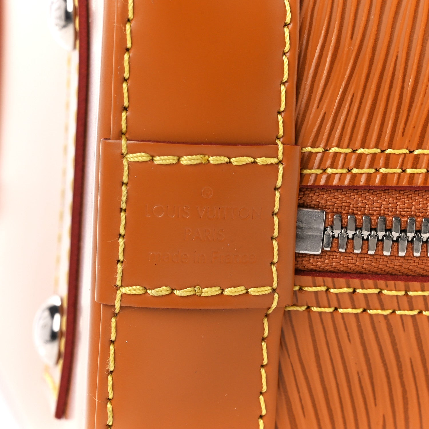 Louis Vuitton Epi Jacquard Alma BB Honey Gold 7 of 12