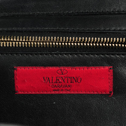 Valentino Garavani Vitello Small Rockstud Tote Black 6 of 7