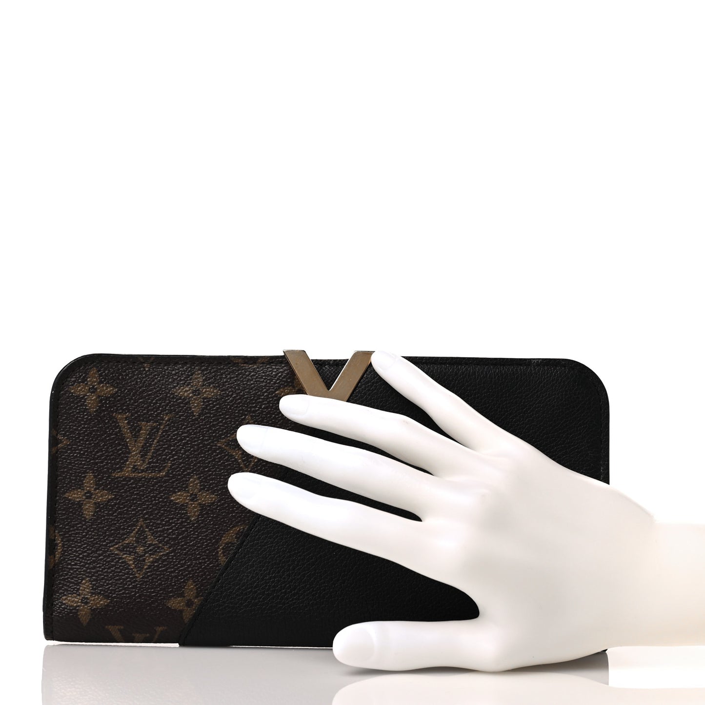 Monogram Calfskin Kimono Wallet Black