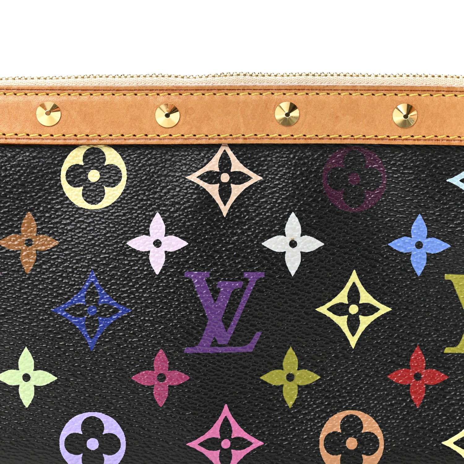 Louis Vuitton Monogram Multicolor Pochette Accessories Black 14 of 21