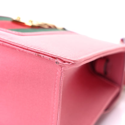 Gucci Satin Crystal Mini Sylvie Top Handle Bag Peony 12 of 20