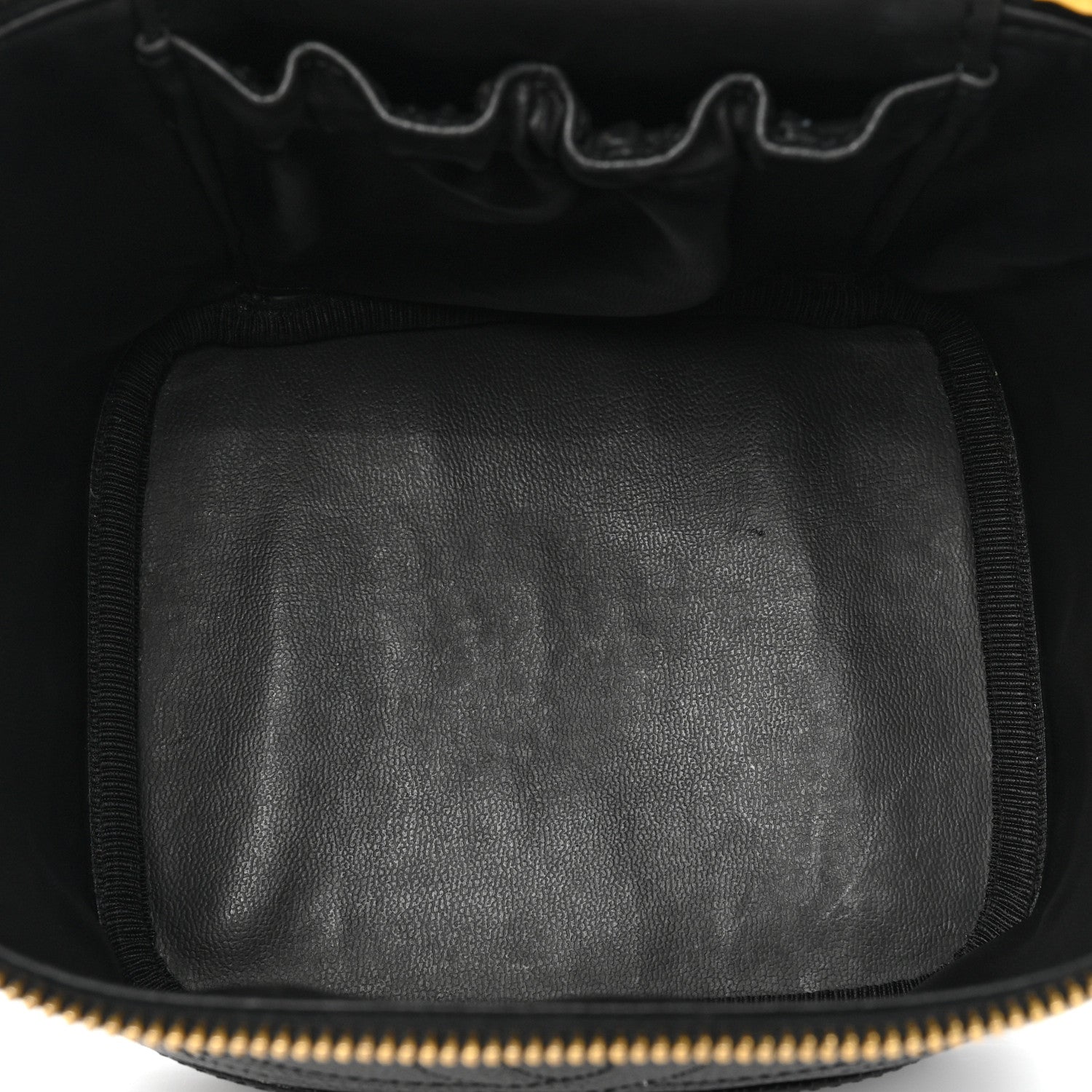 Chanel Caviar Vanity Cosmetic Case Black 4 of 10