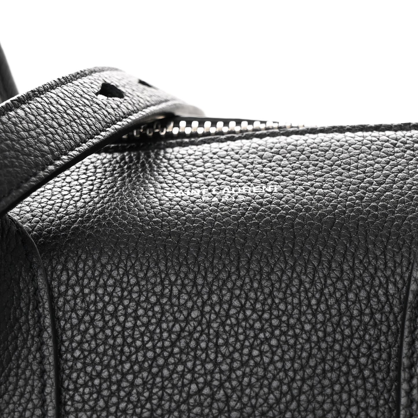 Grained Calfskin Medium Souple Sac De Jour Duffle Black