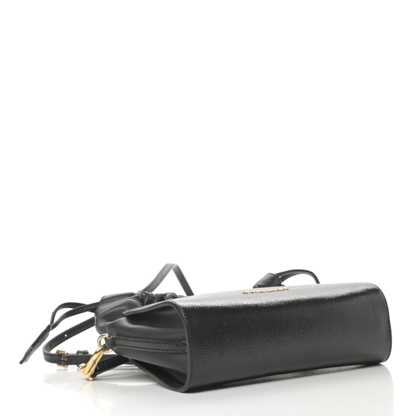 Patent Grained Calfskin Little Crush Black