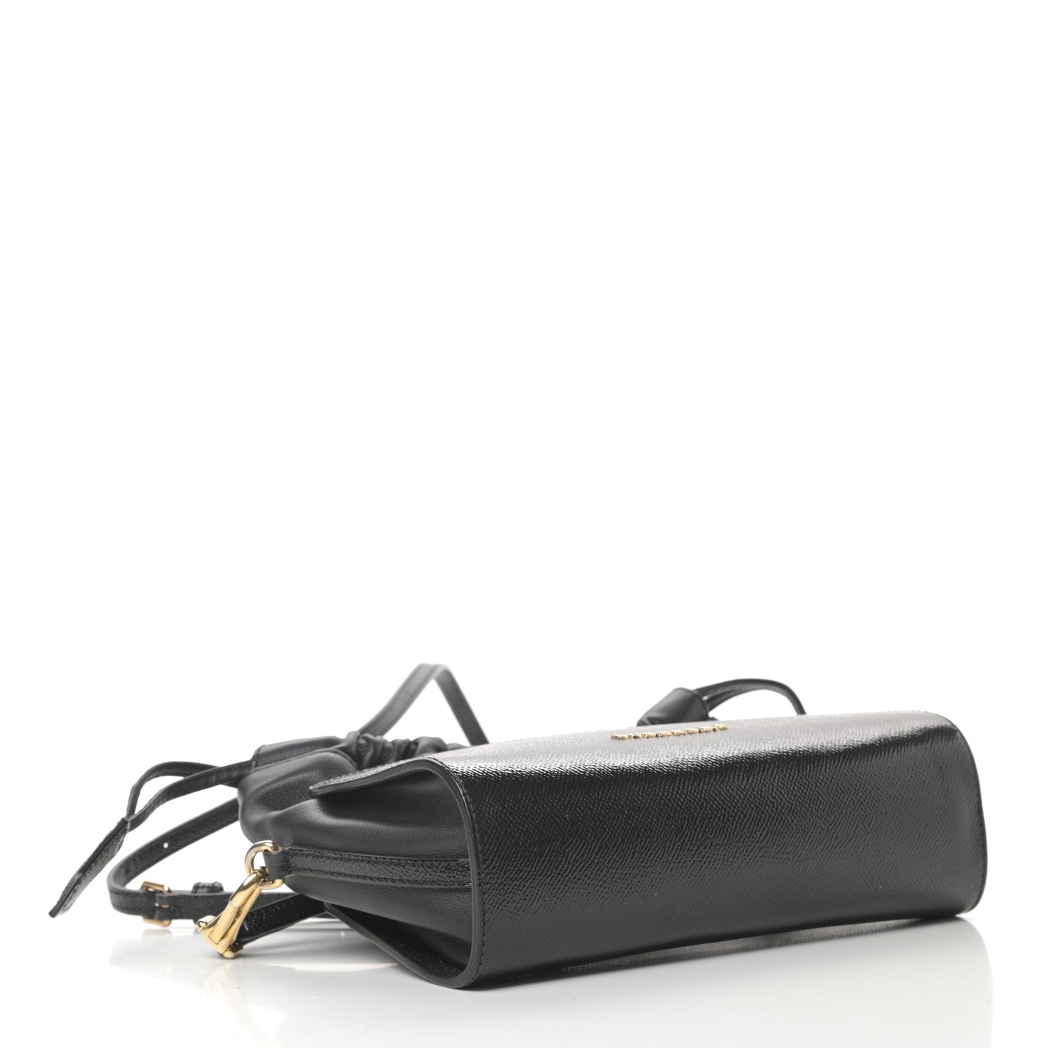 Burberry Patent Grained Calfskin Little Crush Black 4 of 13
