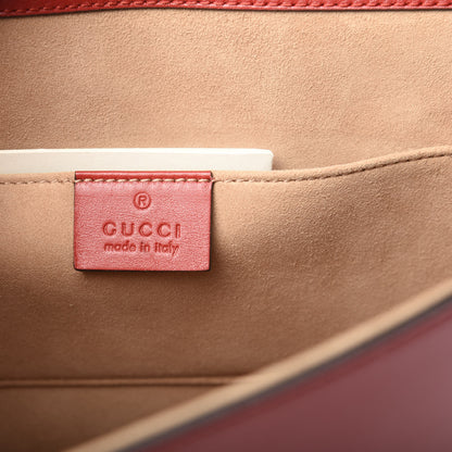 Gucci Calfskin Maxi Sylvie Clutch Red 6 of 9