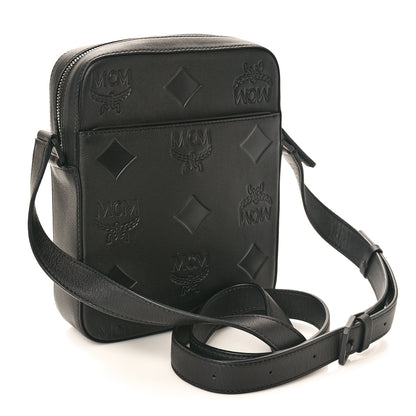 MCM Nappa Maxi Monogram Mini Klassik Crossbody Black Black 3 of 10