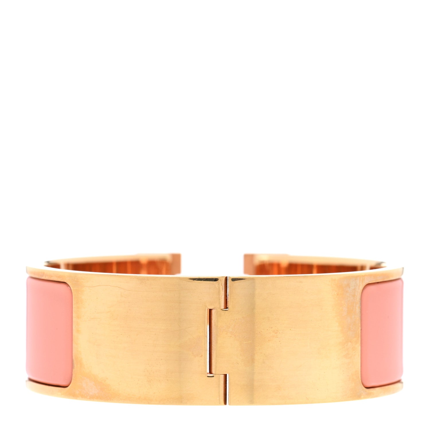 Hermes Enamel Wide Clic Clac H Bracelet PM Mango 3 of 5