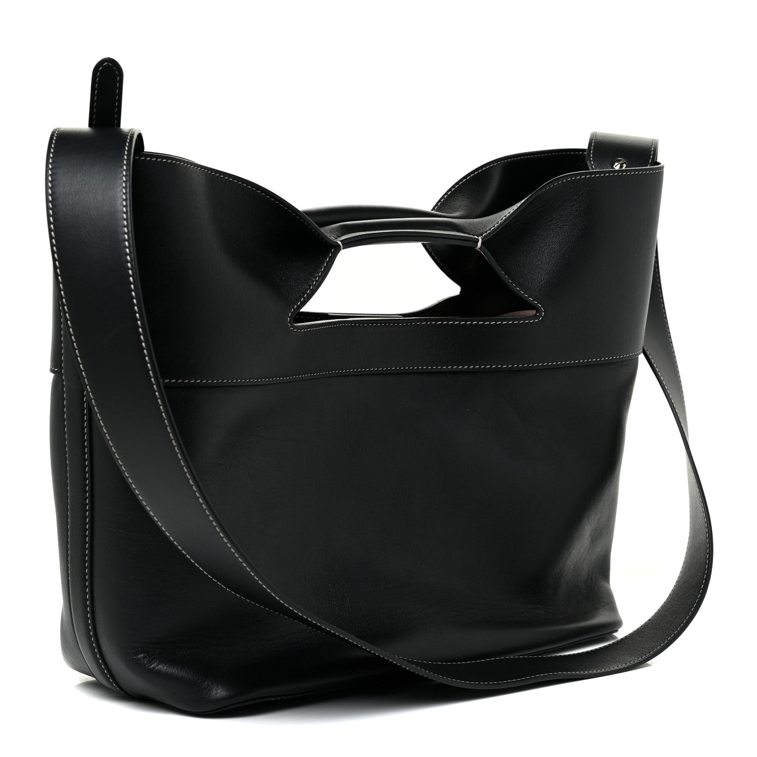Alexander McQueen Calfskin Small The Bow Bag Black 3 of 12