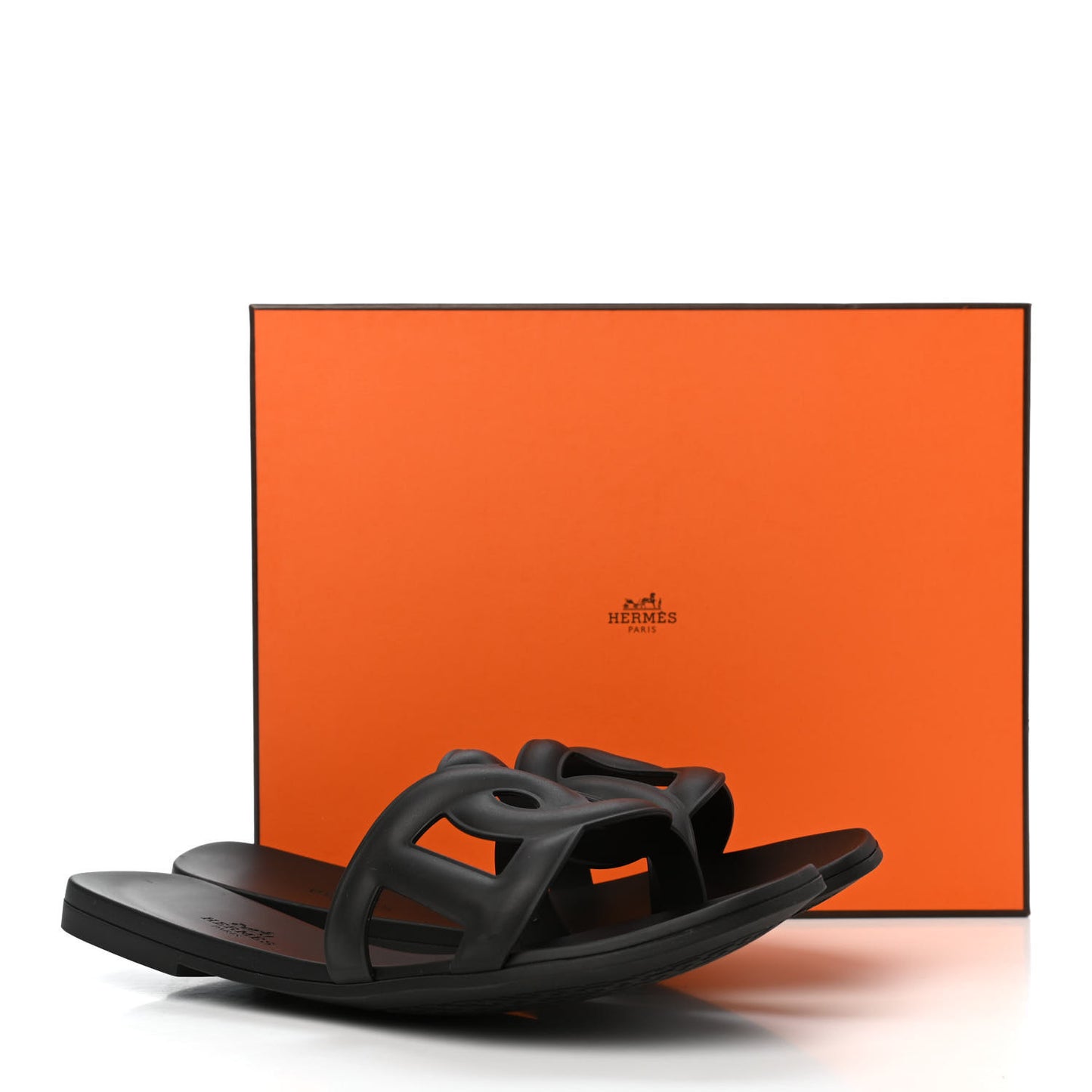 Rubber Aloha Sandals 39 Black