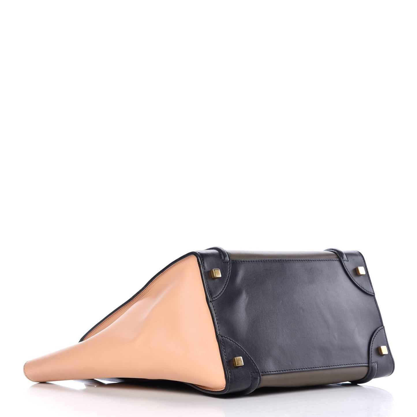 Satin Calfskin Mini Tri-Color Luggage Anthracite